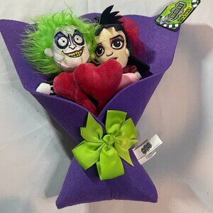 Beetlejuice and Lydia Valentine's Day Plush‎ Bouquet by Ruz NWT